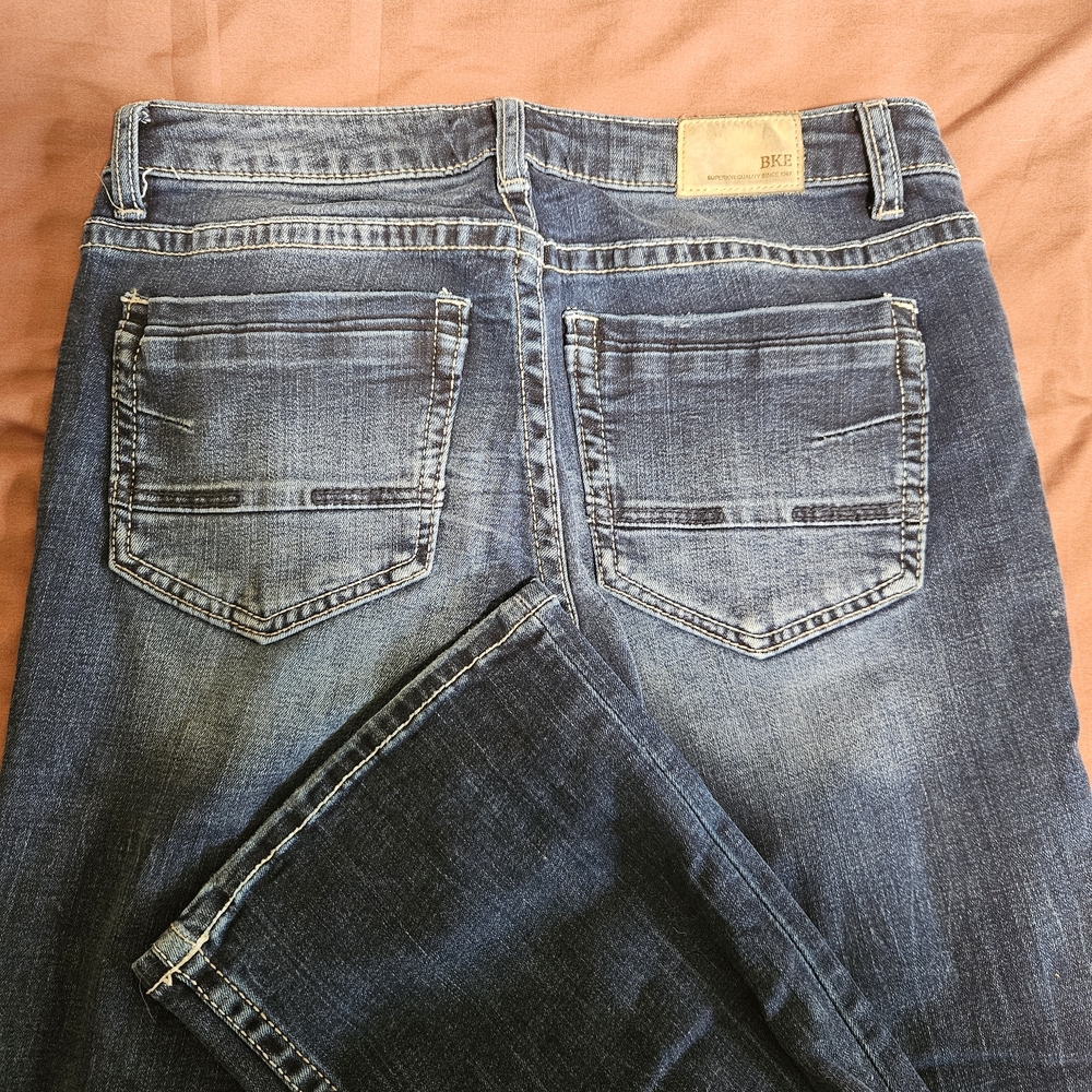 Buckle Women's Boot Cut Jeans - Dark Blue